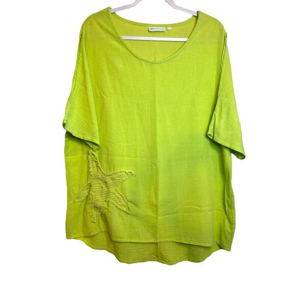 Lulu - B Tops - Lulu - B Lime Green Top - Size XL